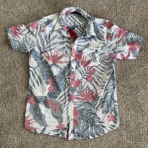 Travis Matthew floral print button down shirt